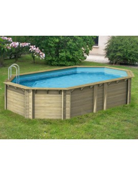 Piscine bois Octogonale en Pin Tropic Diamètre 5,40m x h.1,20m