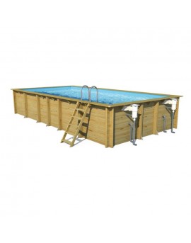 Piscine bois Octogonale en Pin Weva 8,40m x h.1,46m