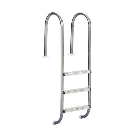 Echelle inox Chambord 4 marches d'accès pour piscine bois Echelle inox Chambord 4 marches d'accès pour piscine bois