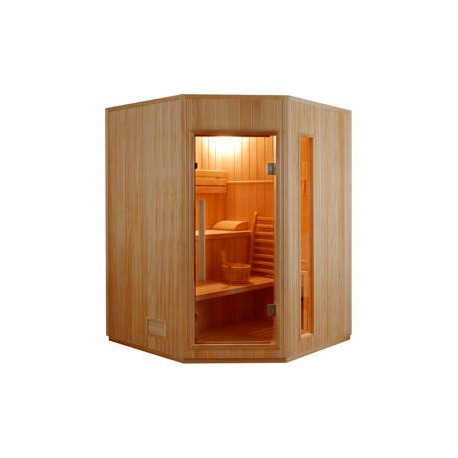 Sauna Vapeur ZEN Angulaire - 3 Places