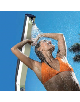 Douche solaire courbe Giordano 20 L couleur Bleu